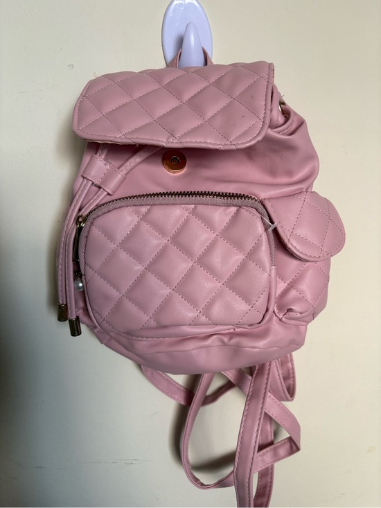 Handbags - Quilted Mini Backpack - Pink